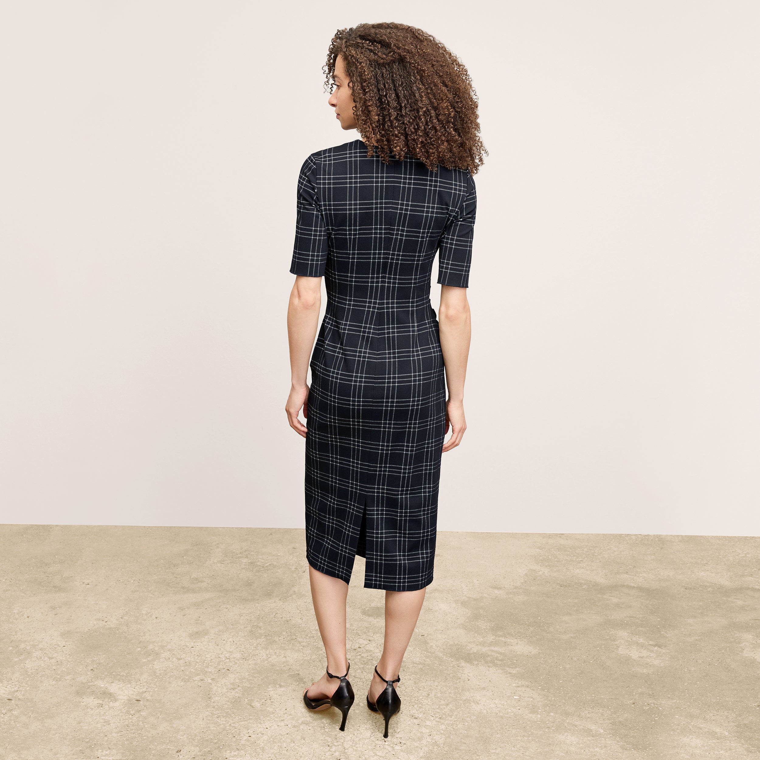 Horton Flare Trouser - Knit Suiting :: Plaid