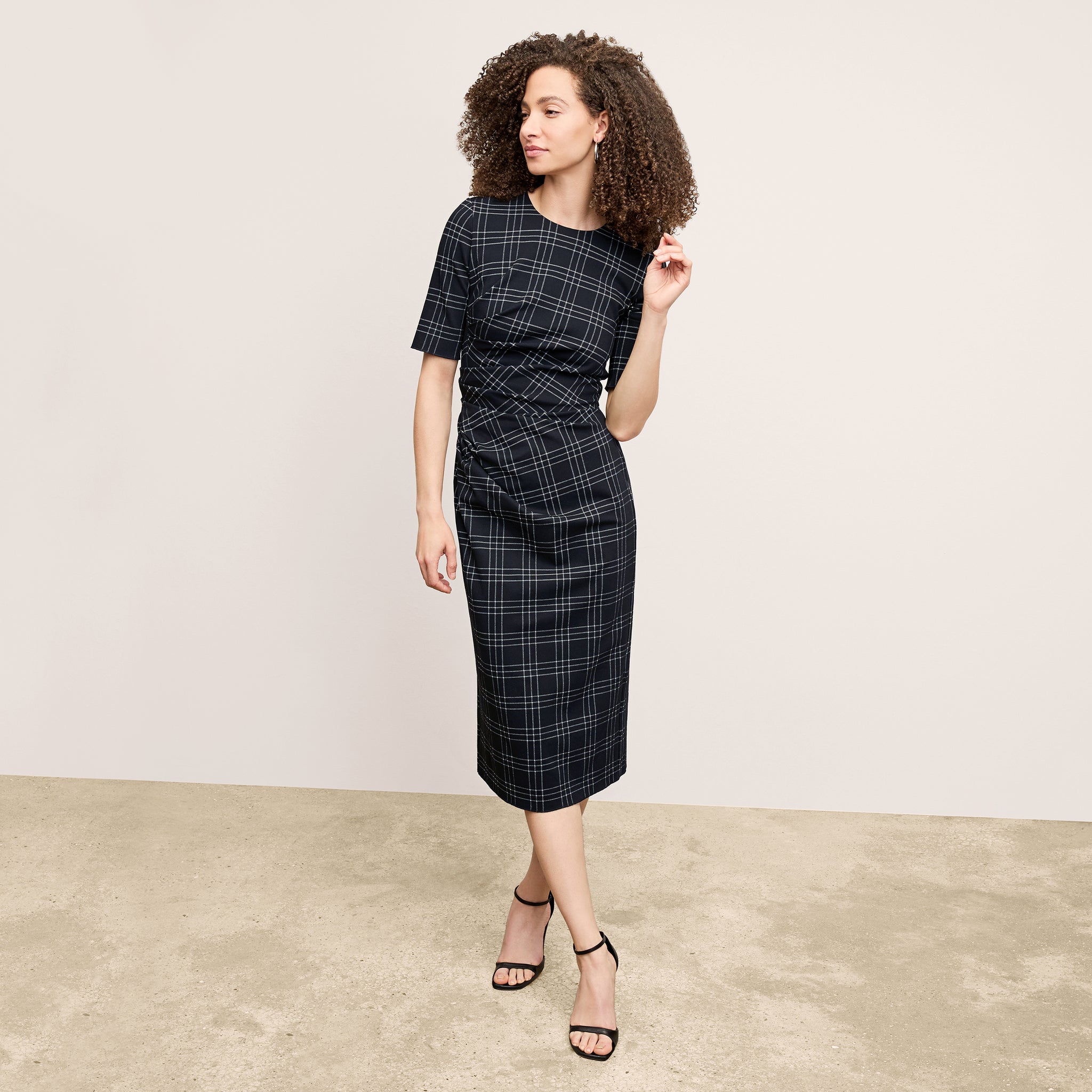 Ciela Dress - Knit Suiting :: Plaid M.M.LaFleur Ciela Dress - Knit Suiting :: Plaid M.M.LaFleur
