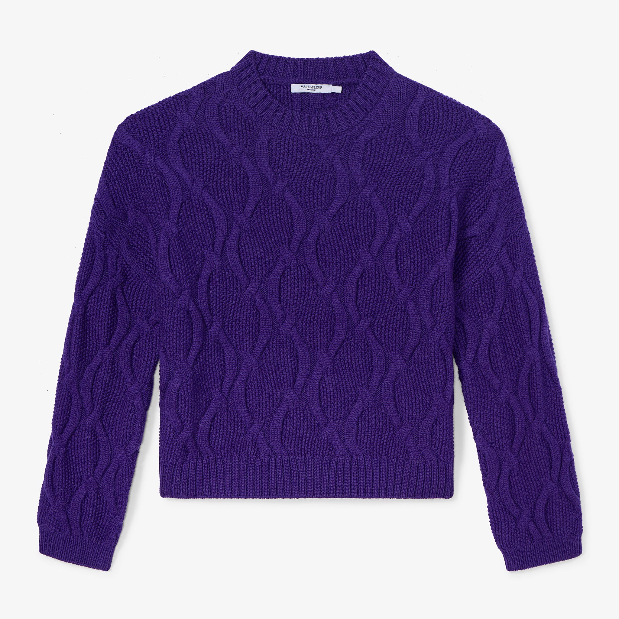 Kiki Sweater Cable Knit :: Ube – - Main Image