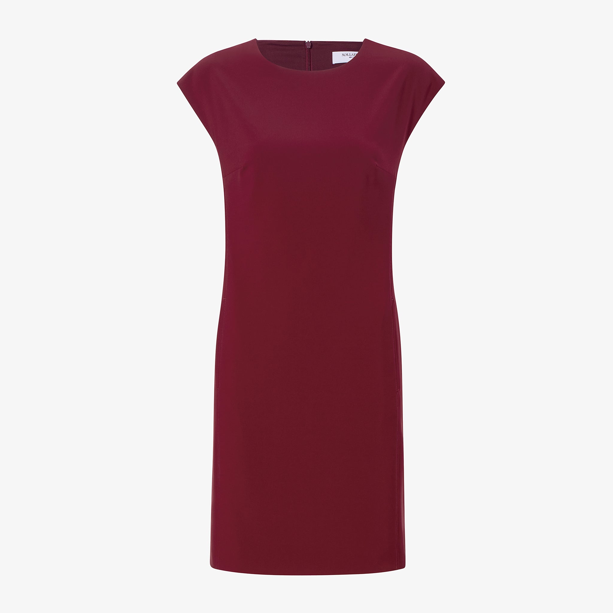 packshot image of the maaza dress in berry jam