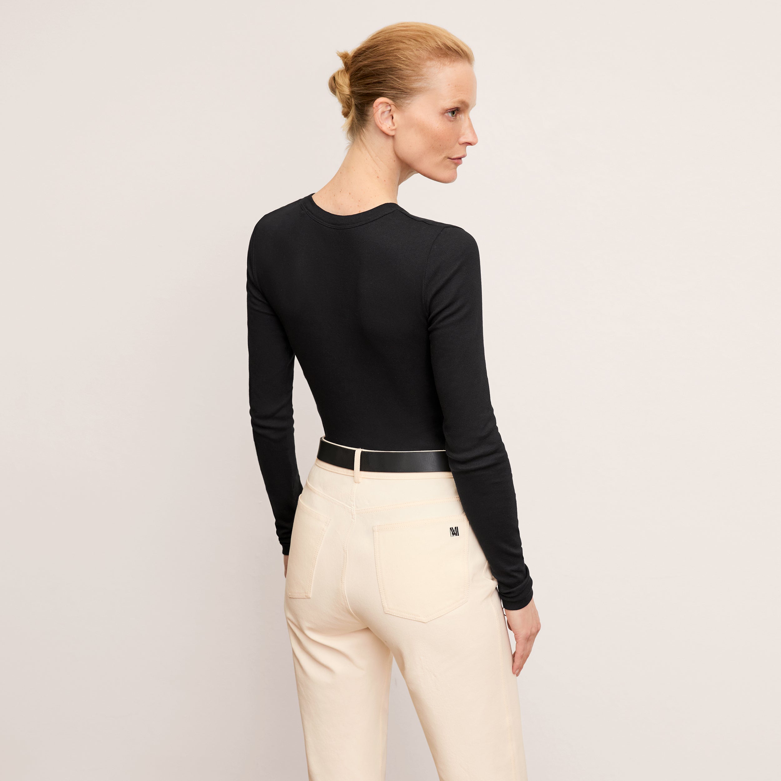 Malley Top - Organic Ribbed Pima Cotton :: Black – M.M.LaFleur