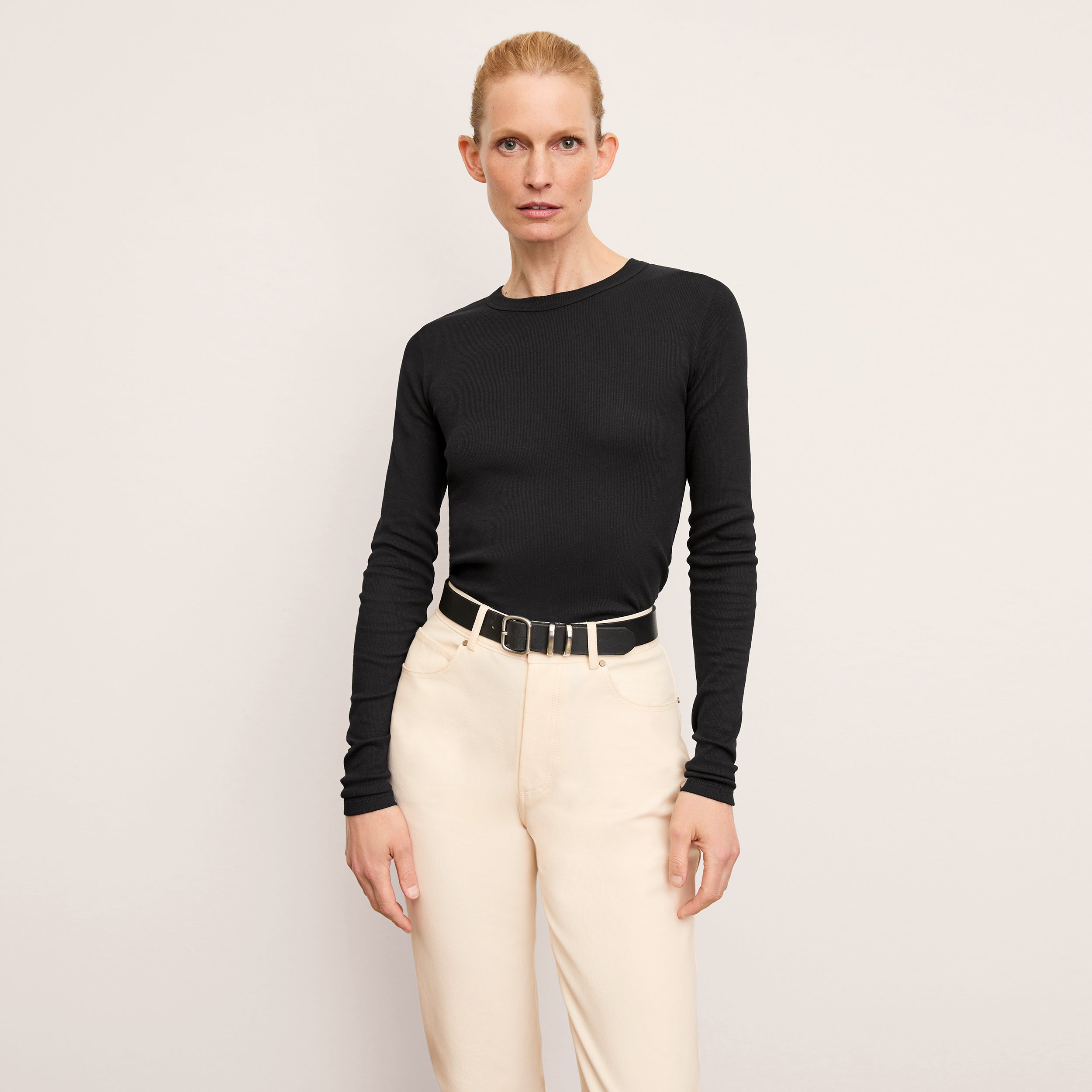 Malley Top - Organic Ribbed Pima Cotton :: Black – M.M.LaFleur