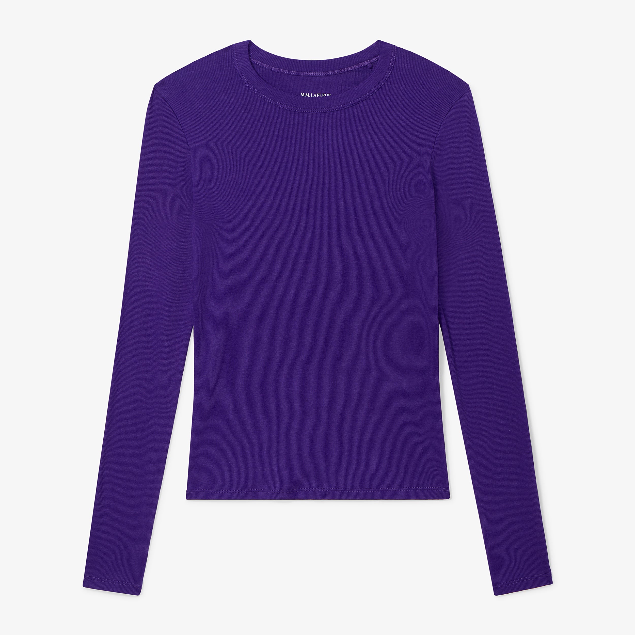 Malley Top - Organic Ribbed Pima Cotton :: Ube – M.M.LaFleur