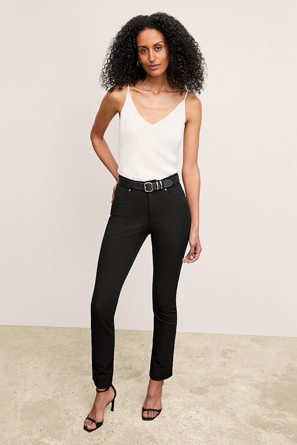 Foster Cigarette Pant - PowerStretch :: Black – M.M.LaFleur