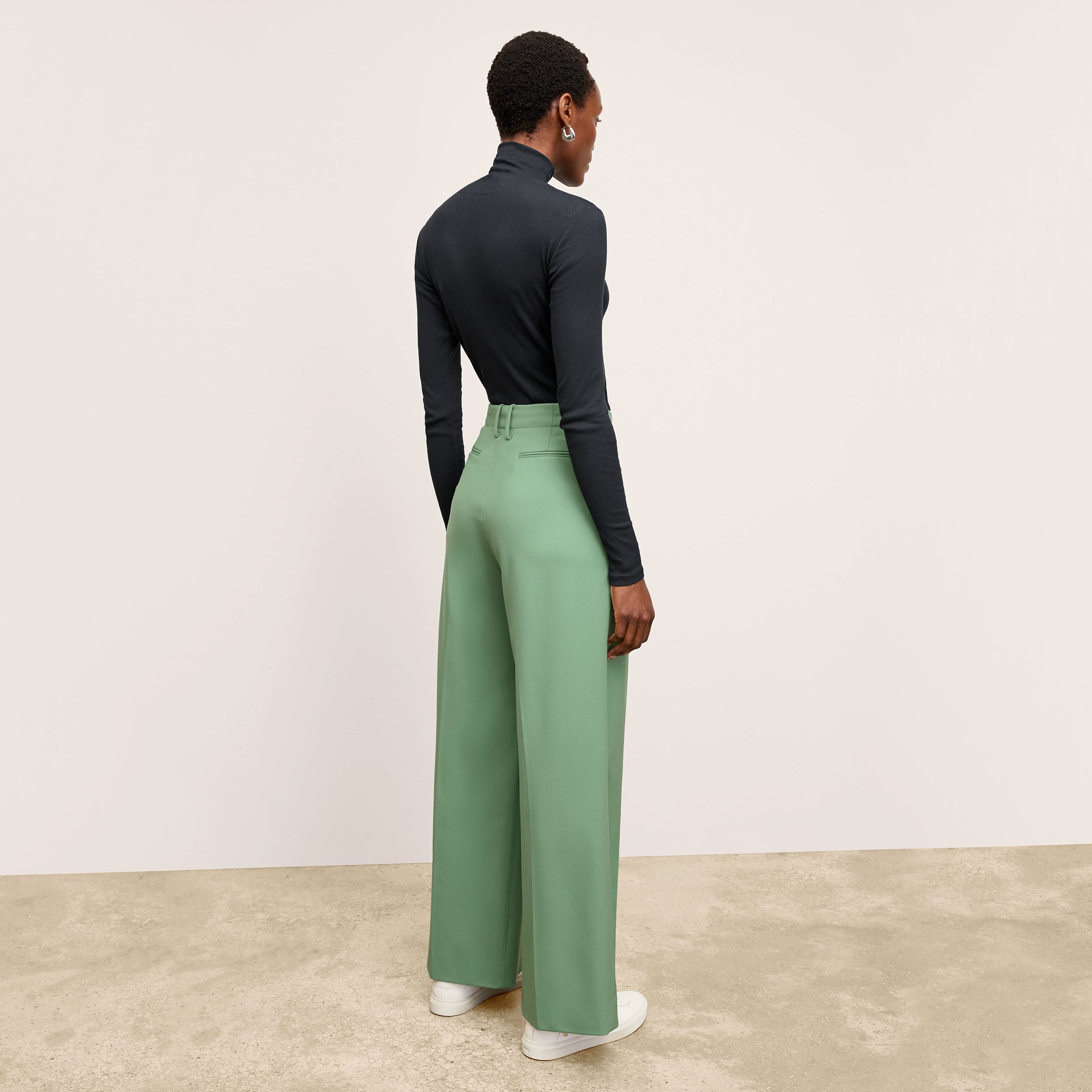 Zuri Pant - Washable Wool Twill :: Parisian Green – M.M.LaFleur