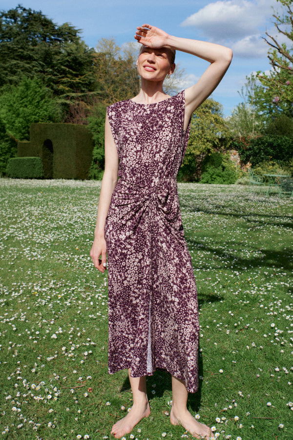 floral dresses for ladies Andrea & Leo A1332 Long Formal Dress - Blue - Sleeveless A-Line Tulle Its printed floral pattern and tiered ruffle layers create movement and texture without weighing the dress down Alie Street Robyn Dress Floral