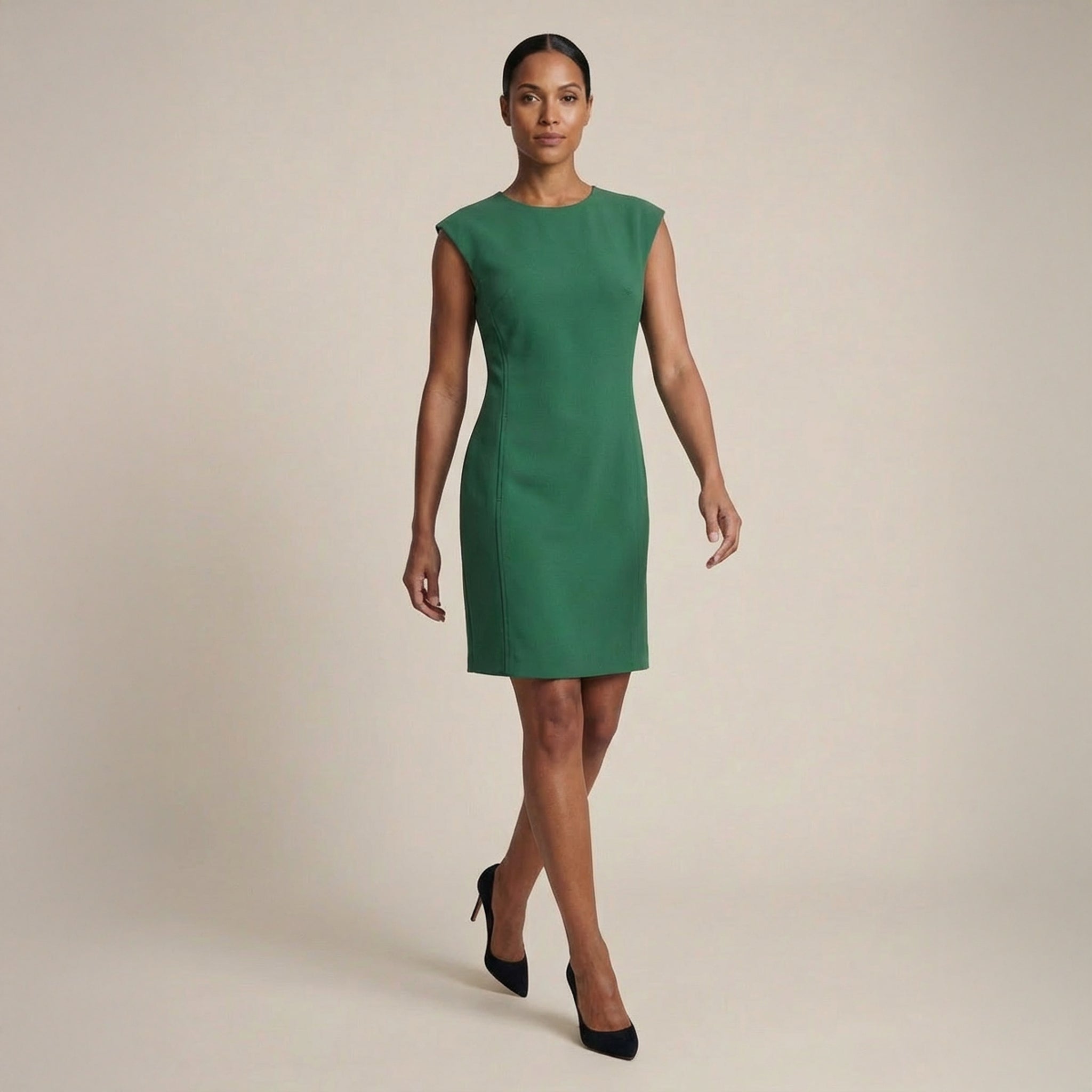 Maaza Dress - OrigamiTech :: Viridian – M.M.LaFleur