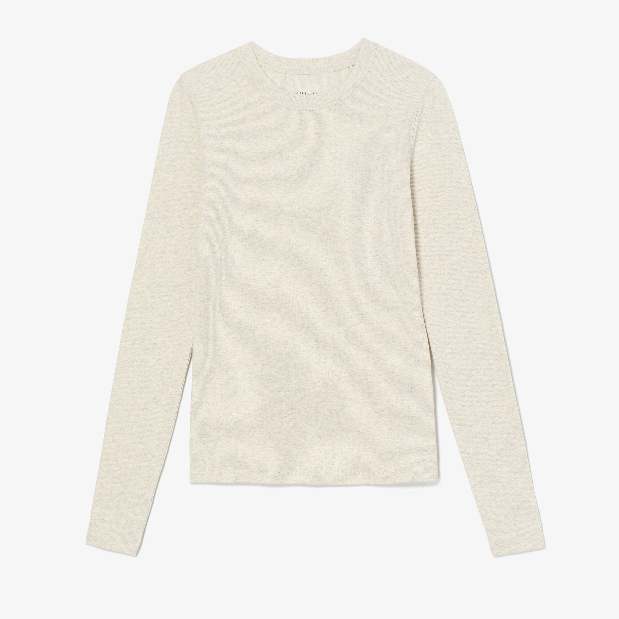 Beige sweater on a white background