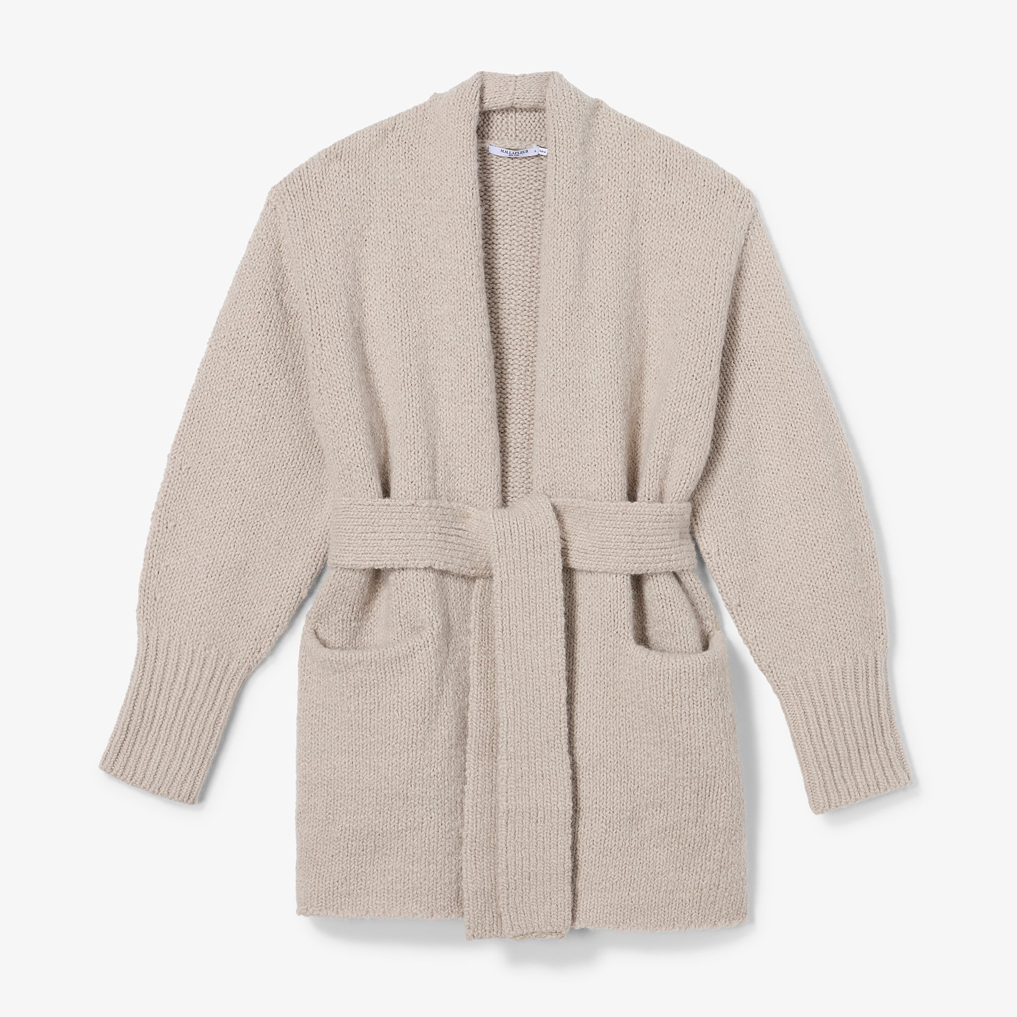 Manon Desk Cardigan - Chunky Knit :: Light Beige – M.M.LaFleur