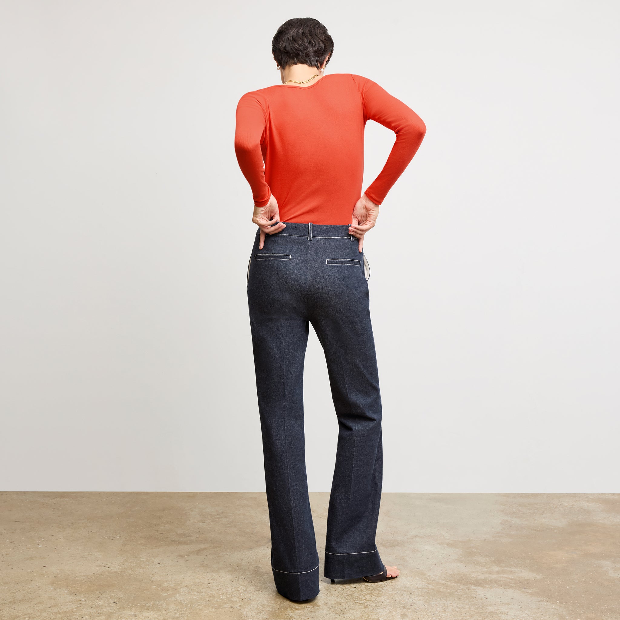 Rowe '70s Jean - Stretch Denim :: Midnight Wash – M.M.LaFleur