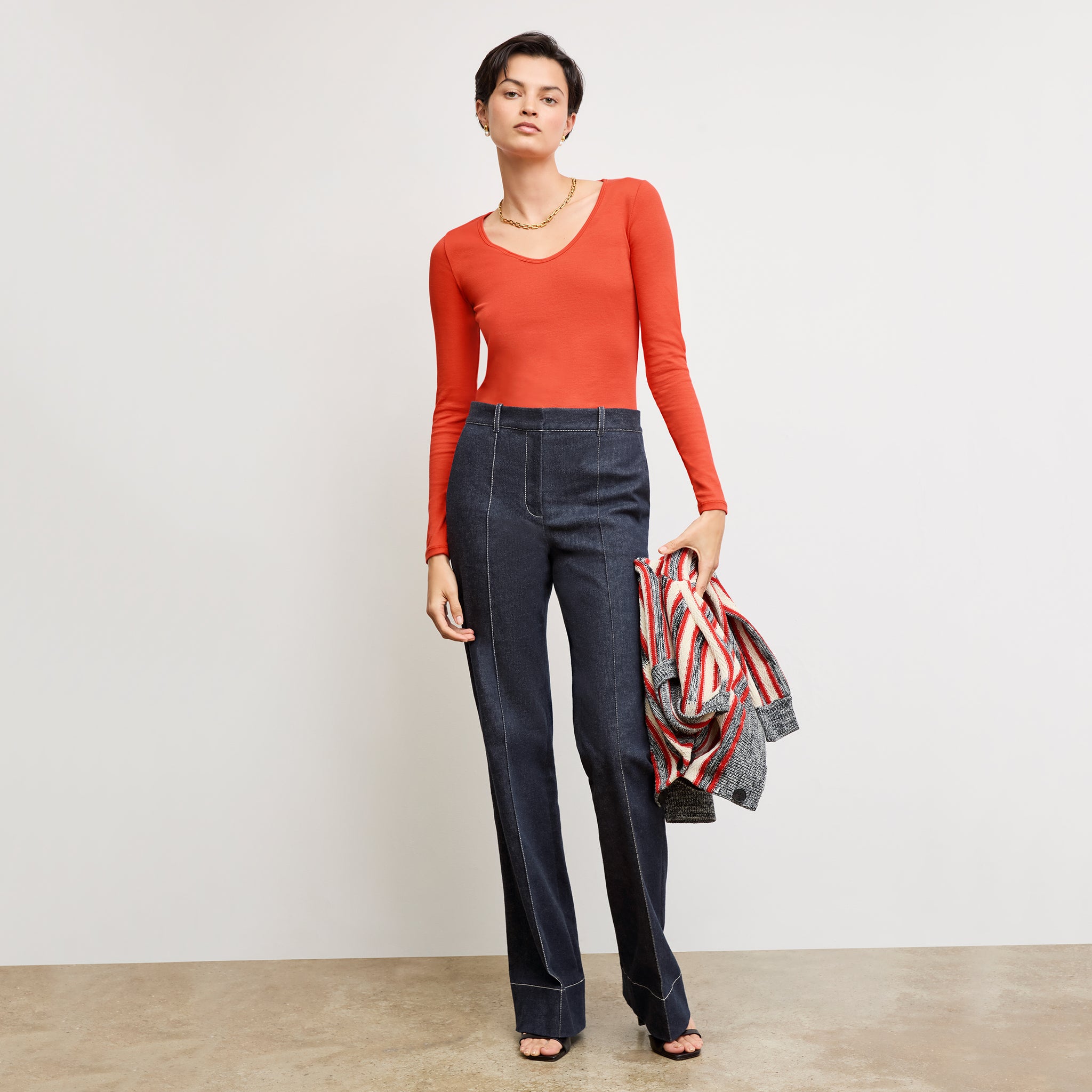 Rowe '70s Jean - Stretch Denim :: Midnight Wash – M.M.LaFleur