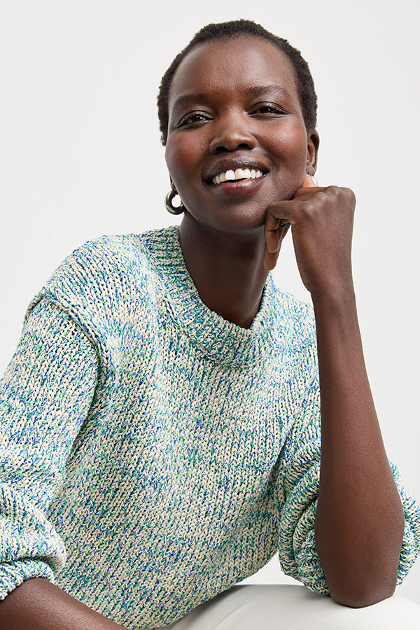 Maura Easy Luxury Sweater - Boucle Sweater :: Multi – M.M.LaFleur