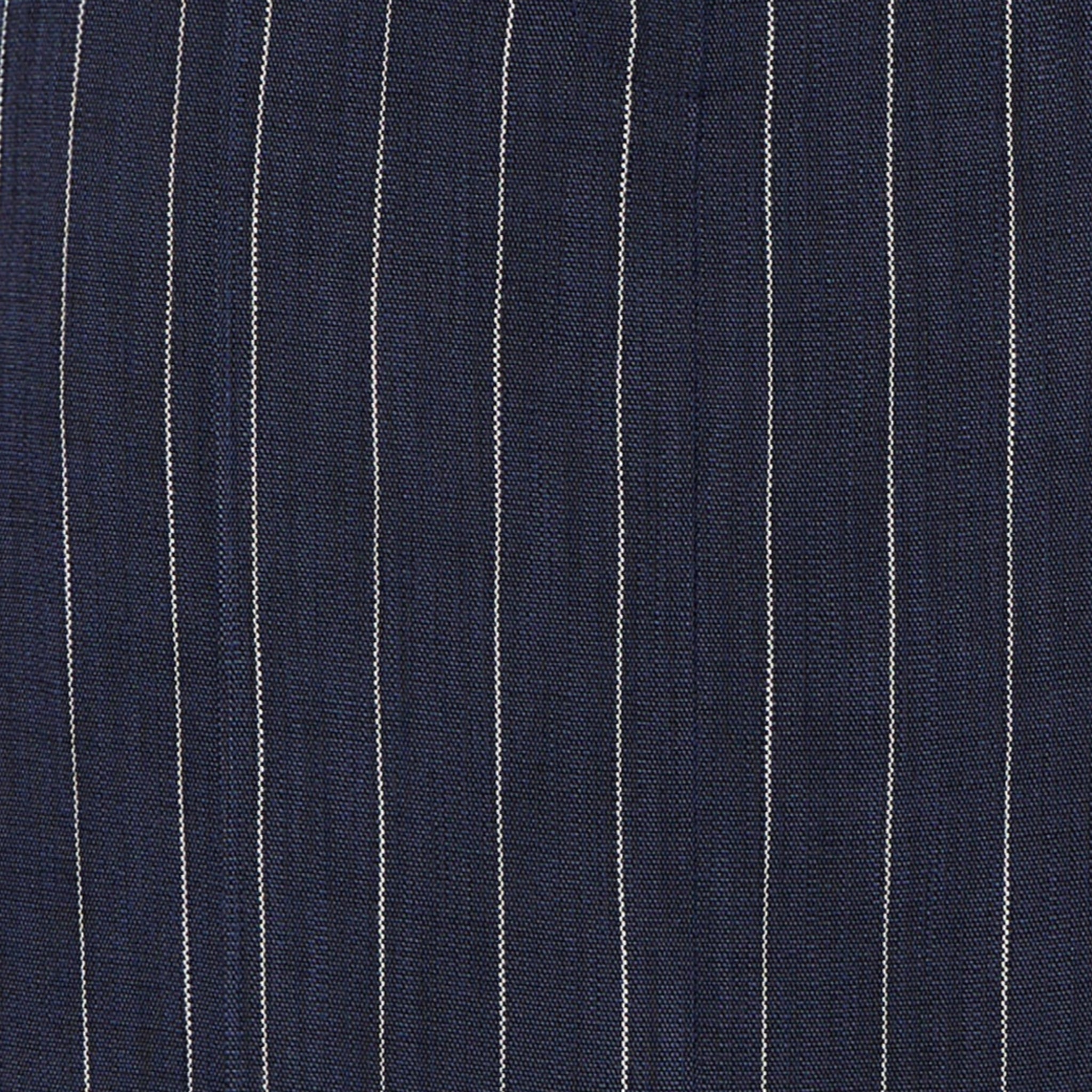 Navy pinstripe fabric