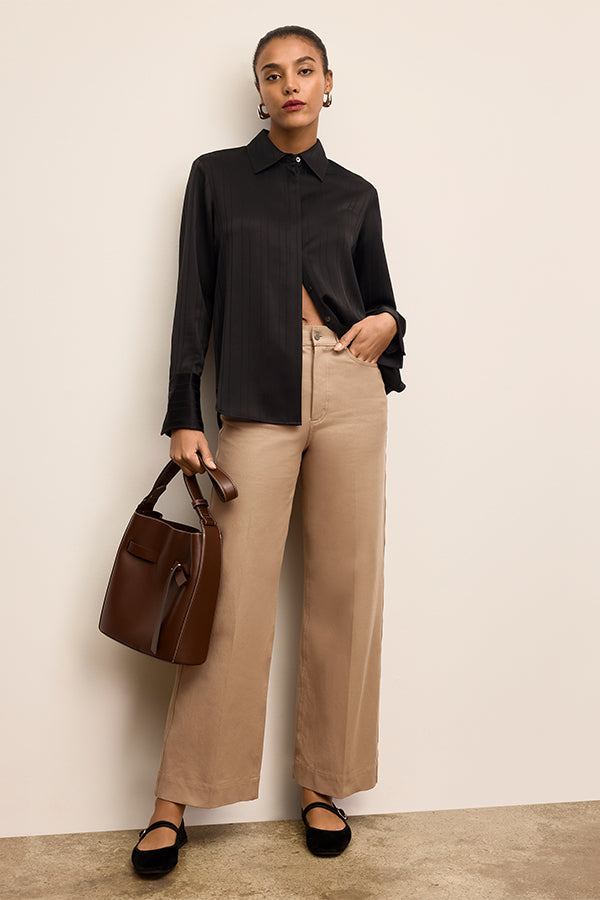 Lagarde Essential Shirt - Eco Soft Wave :: Black – M.M.LaFleur