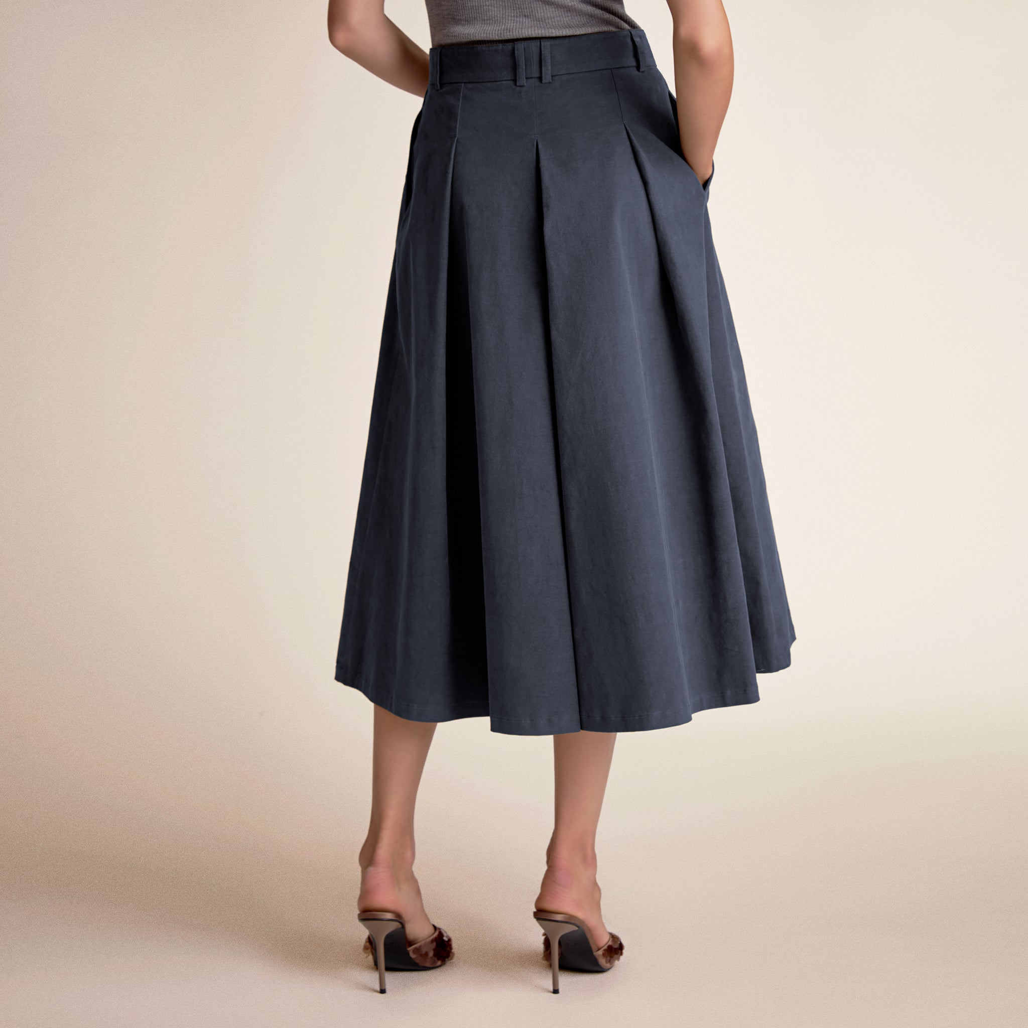 Blue Velveteen skirt