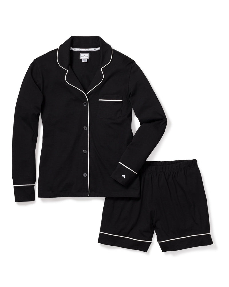 Petite Plume Pima Short Set in Black