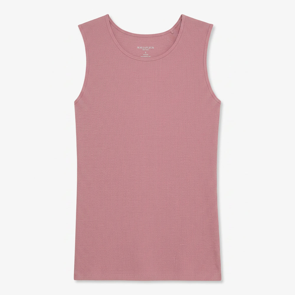 Pink tank top on a white background