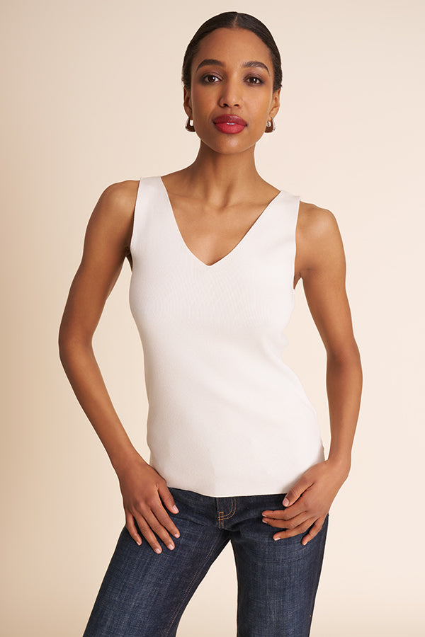Peggy Top - 365 Stretch Knit :: Ivory – M.M.LaFleur