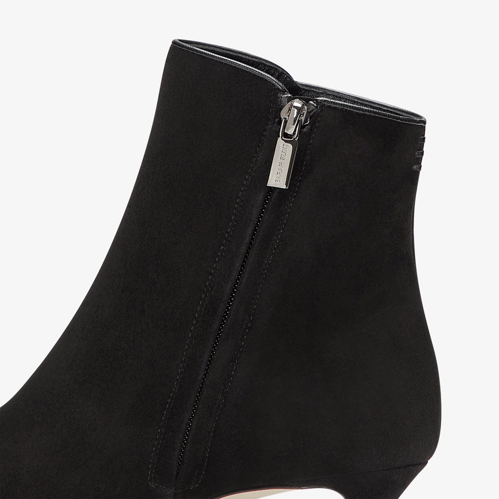 image of the perfect dress bootie in black suede