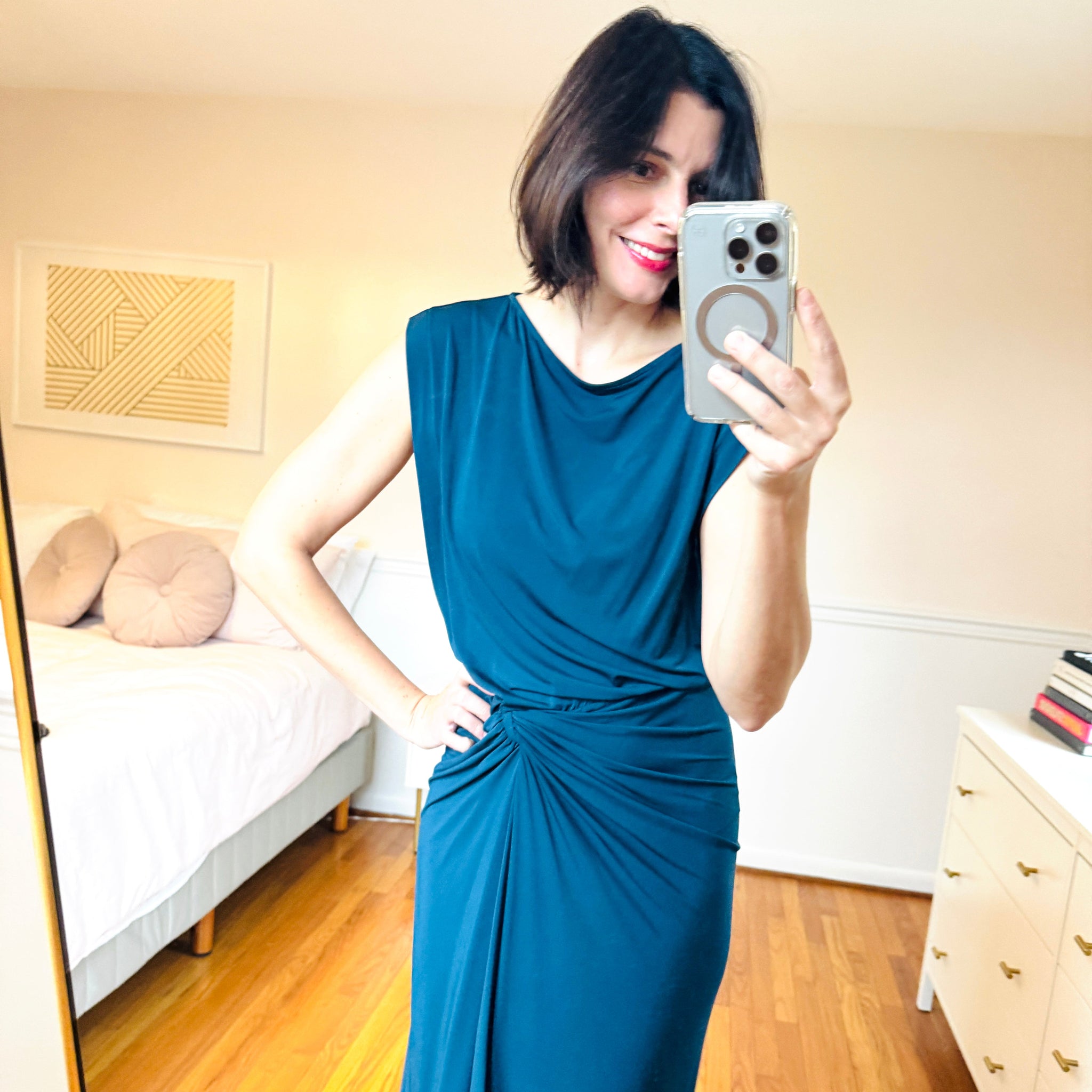 Woman wearing the zita dress