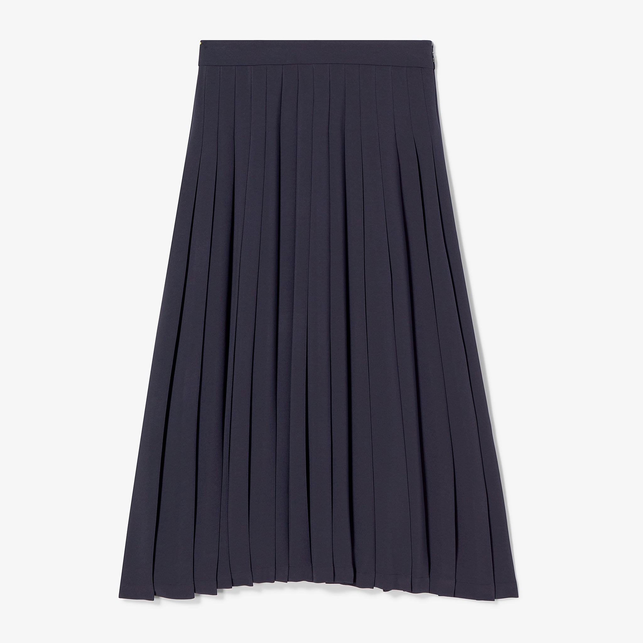 Plaka Pleated Skirt - Everyday Crepe with Topstitch :: Oxford