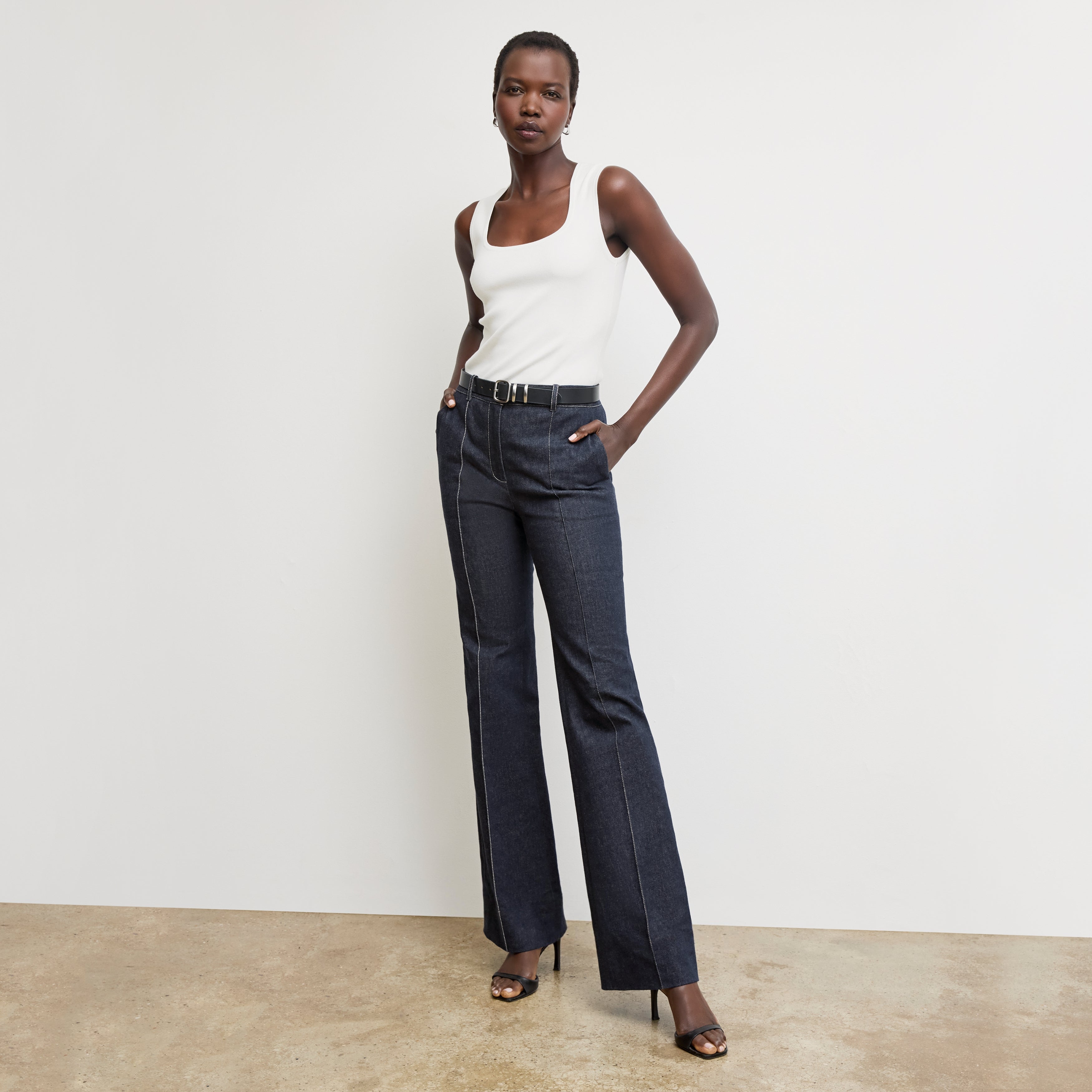 Rowe '70s Jean - Stretch Denim :: Midnight Wash – M.M.LaFleur