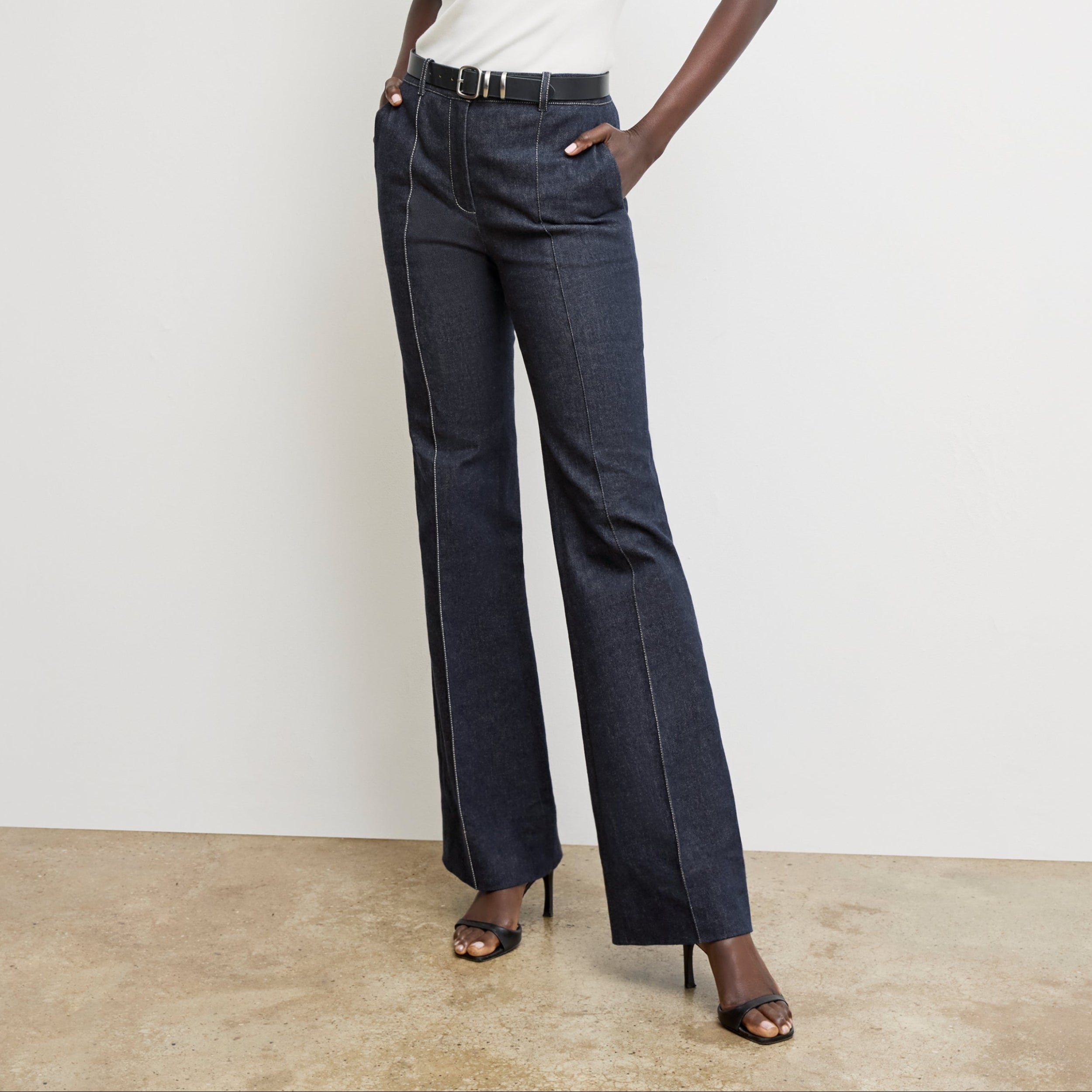Rowe '70s Jean - Stretch Denim :: Midnight Wash – M.M.LaFleur