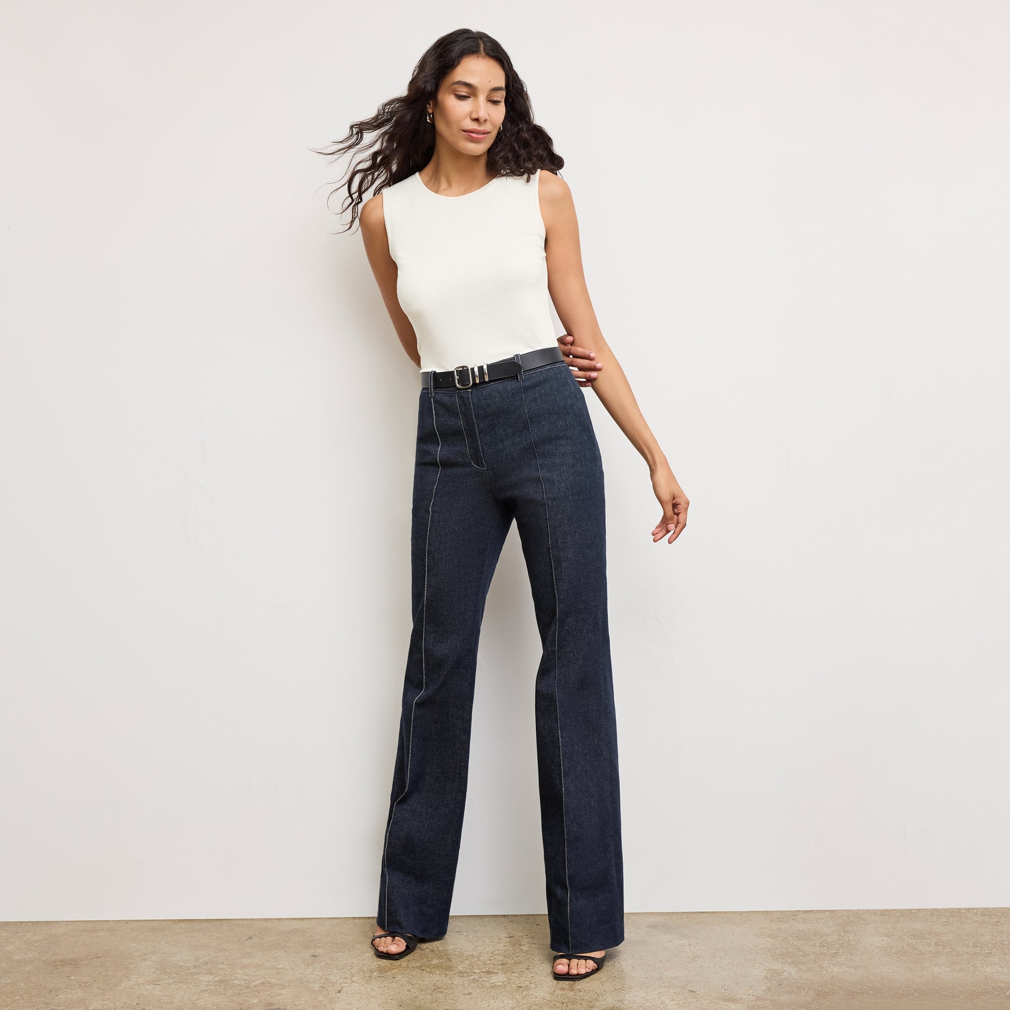 Rowe '70s Jean - Stretch Denim :: Midnight Wash – M.M.LaFleur