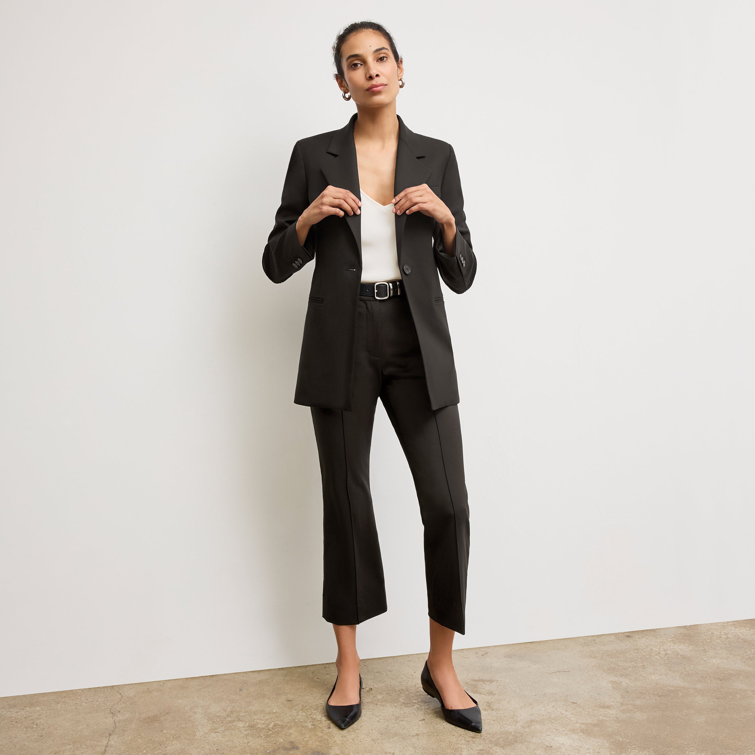 Rossi Executive Blazer - Italian Wool Twill :: Black