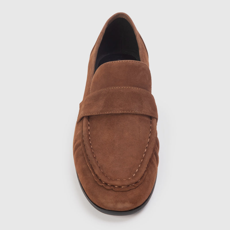Black Suede Studio Arrow Loafer