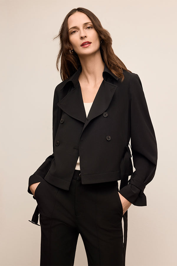 新品maison de Dolce. fleur jacket/black（M) Scotte Moto Trench Jacket - Air Twill :: Black – M.M.LaFleur