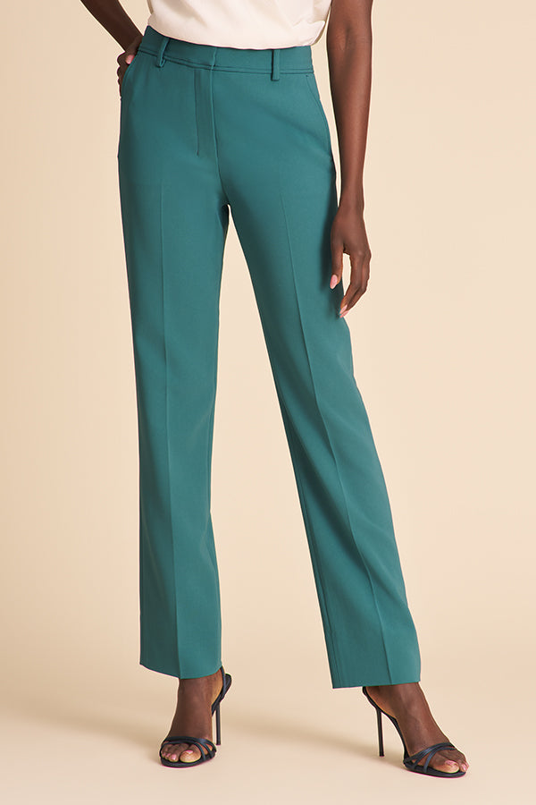 slim fit dress slacks Flared Yoga Pants in Onyx by Lotus Tribe Clothing main image 1