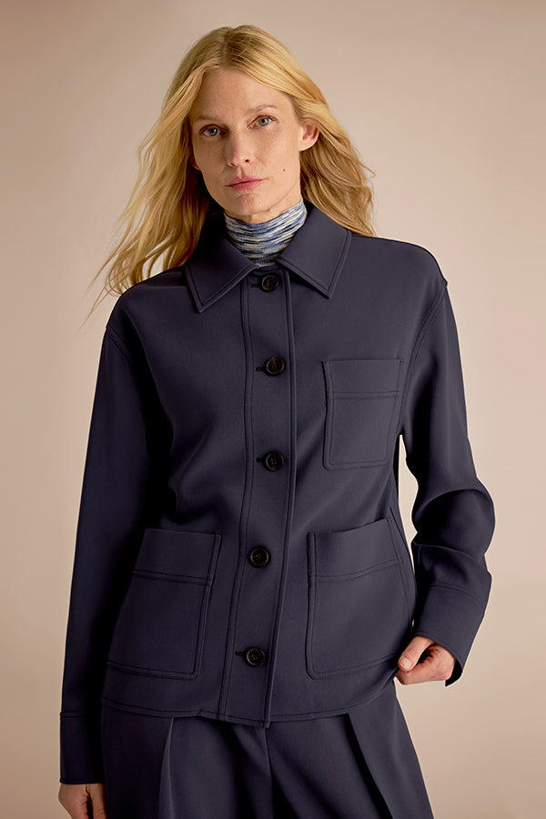 Moreland Travel Blazer - OrigamiTech :: Cool Charcoal – M.M.LaFleur