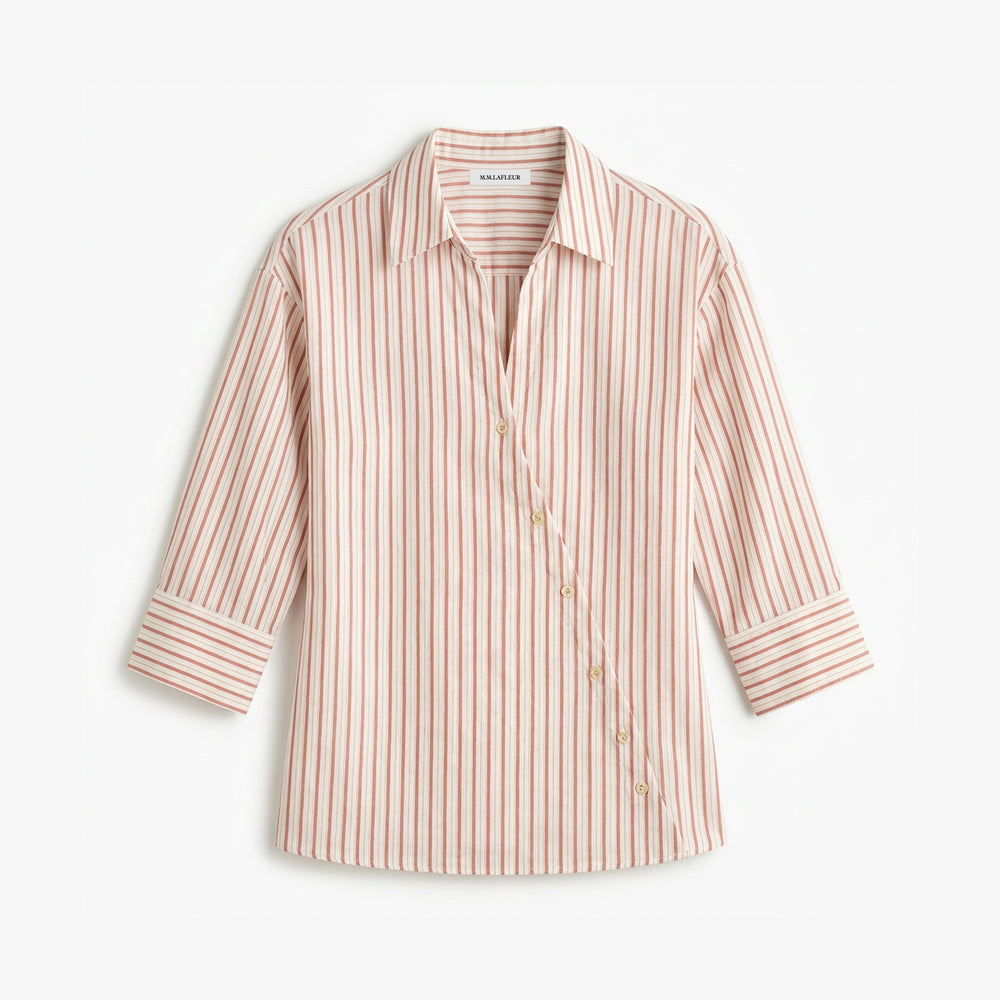 Striped shirt on a white background
