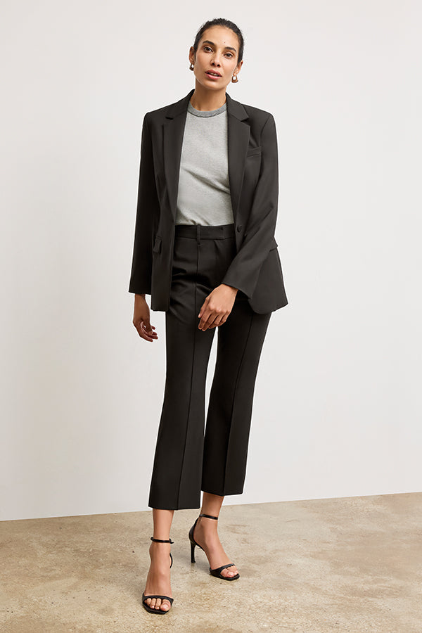 Rossi Executive Blazer - Italian Wool Twill :: Black – M.M.LaFleur