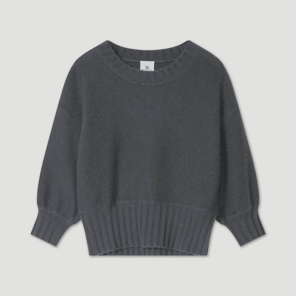 Gray sweater on a light gray background