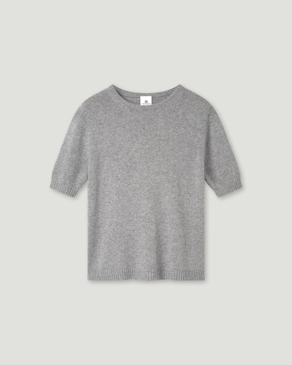 Gray sweater on a light gray background.