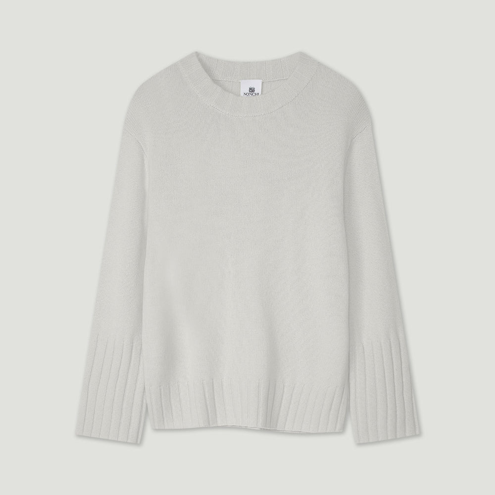 Light gray sweater on a light gray background
