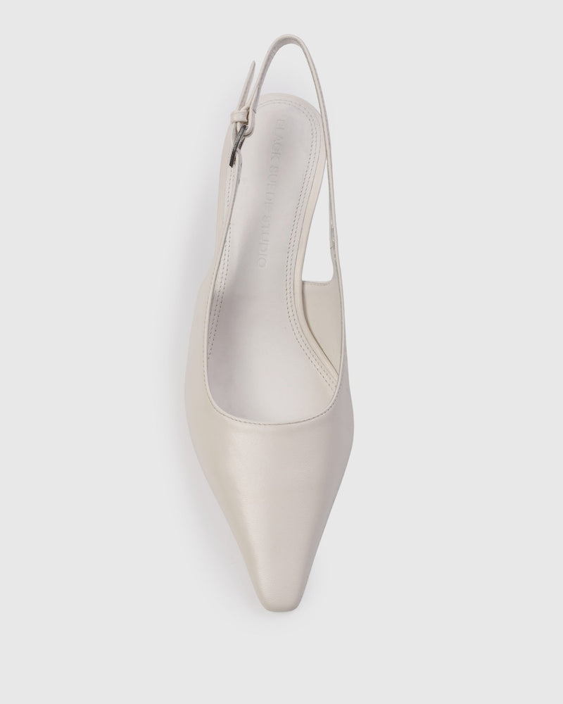 Black Suede Studio Lainey 50 Pump