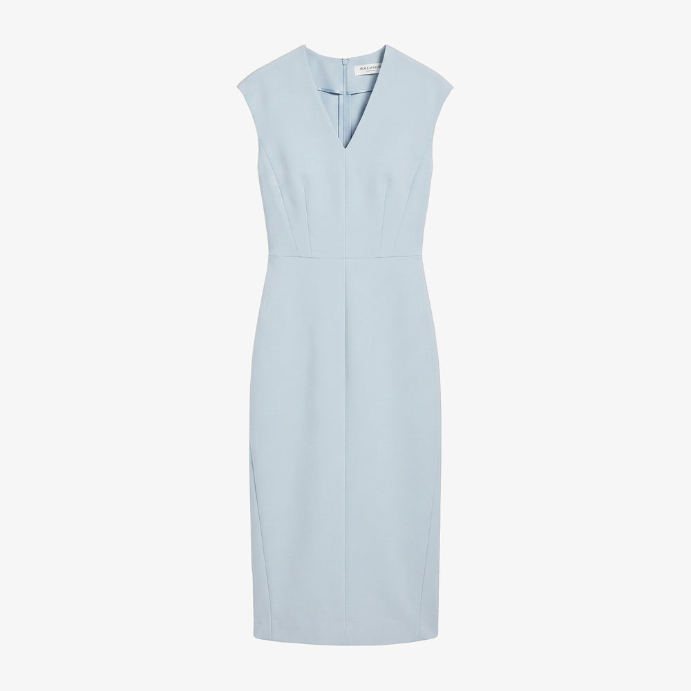 Light blue dress on a white background