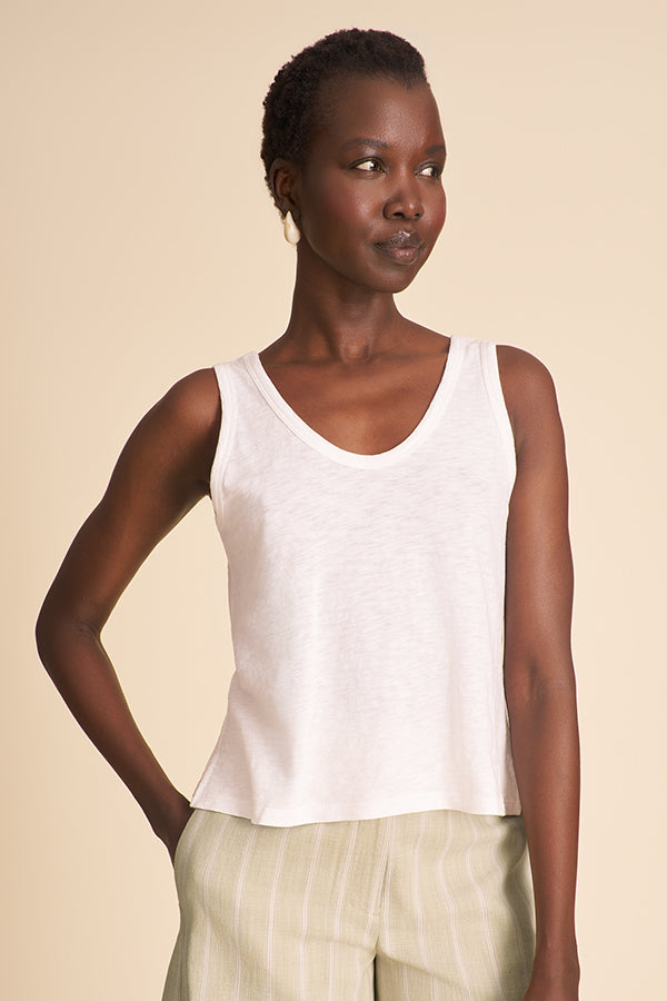 Peggy Top - 365 Stretch Knit :: Ivory – M.M.LaFleur