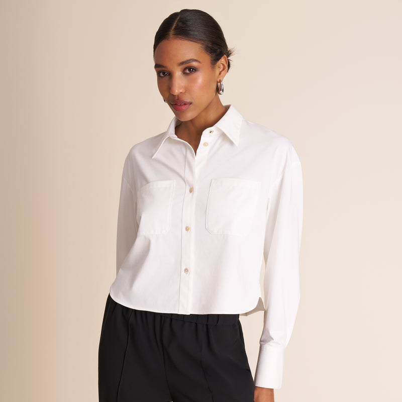 Zaid Cropped Button-Down