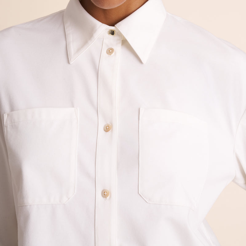 Zaid Cropped Button-Down