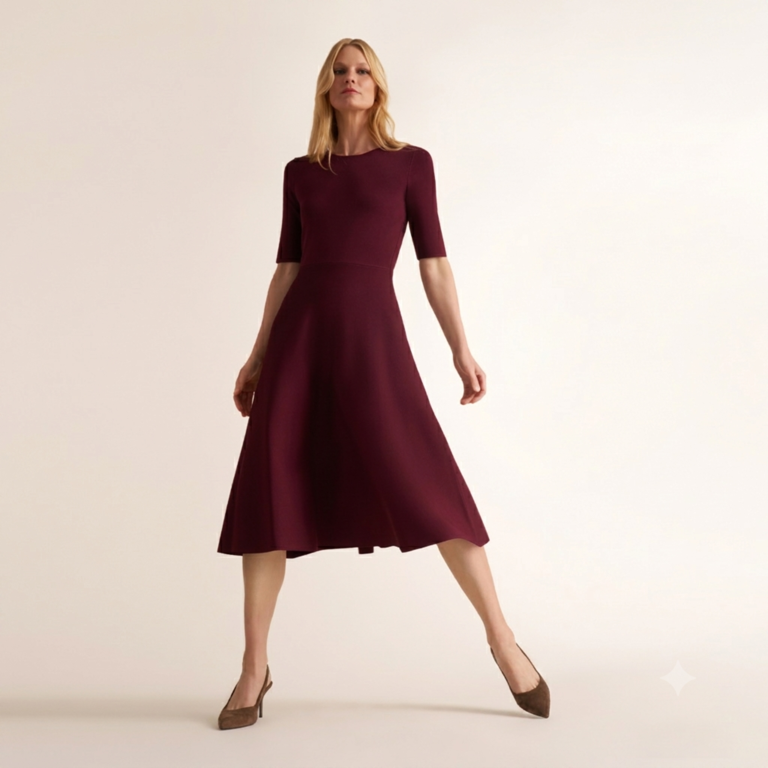 Zaya Jardigan Dress :: Port Wine