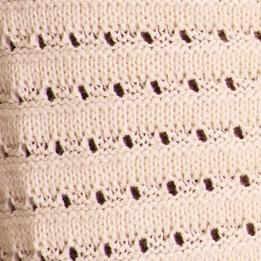 Zosia Classic Cardigan - Eyelet Knit :: Natural – M.M.LaFleur