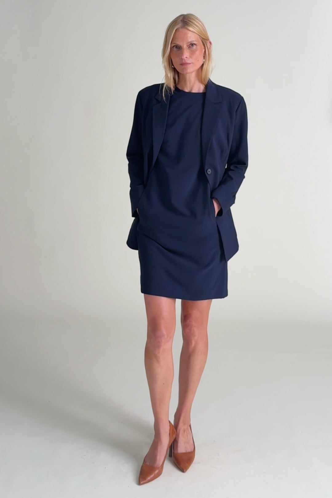 Moreland Travel Blazer - OrigamiTech :: Dark Navy – M.M.LaFleur