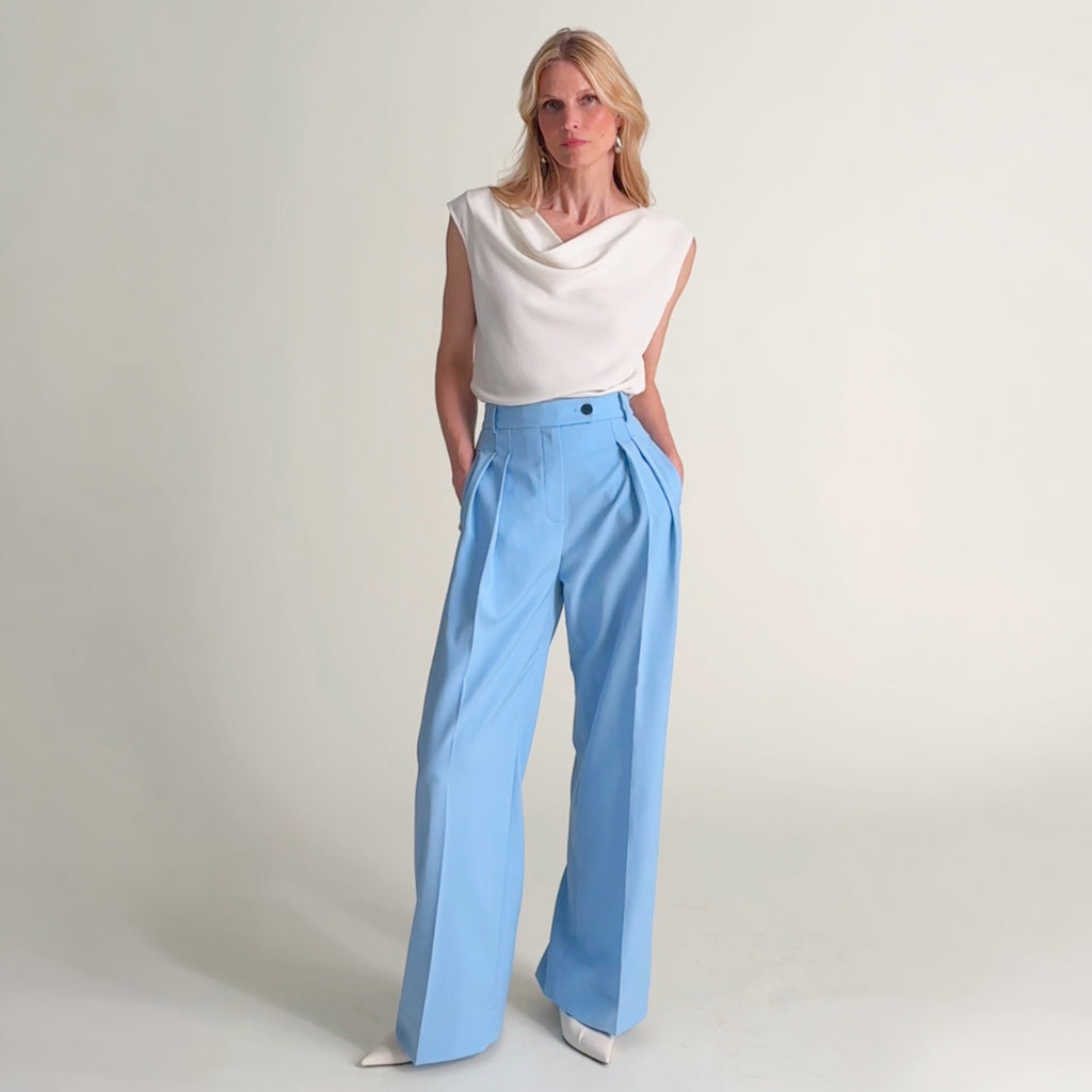 Nora Effortless Blouse - Eco Soft Wave :: Ivory – M.M.LaFleur