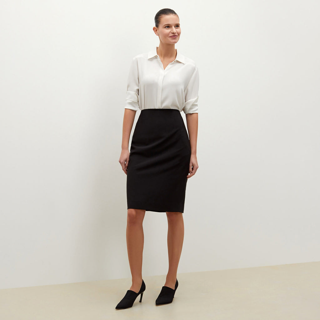 Cobble Hill Skirt - OrigamiTech Plus :: Black – M.M.LaFleur