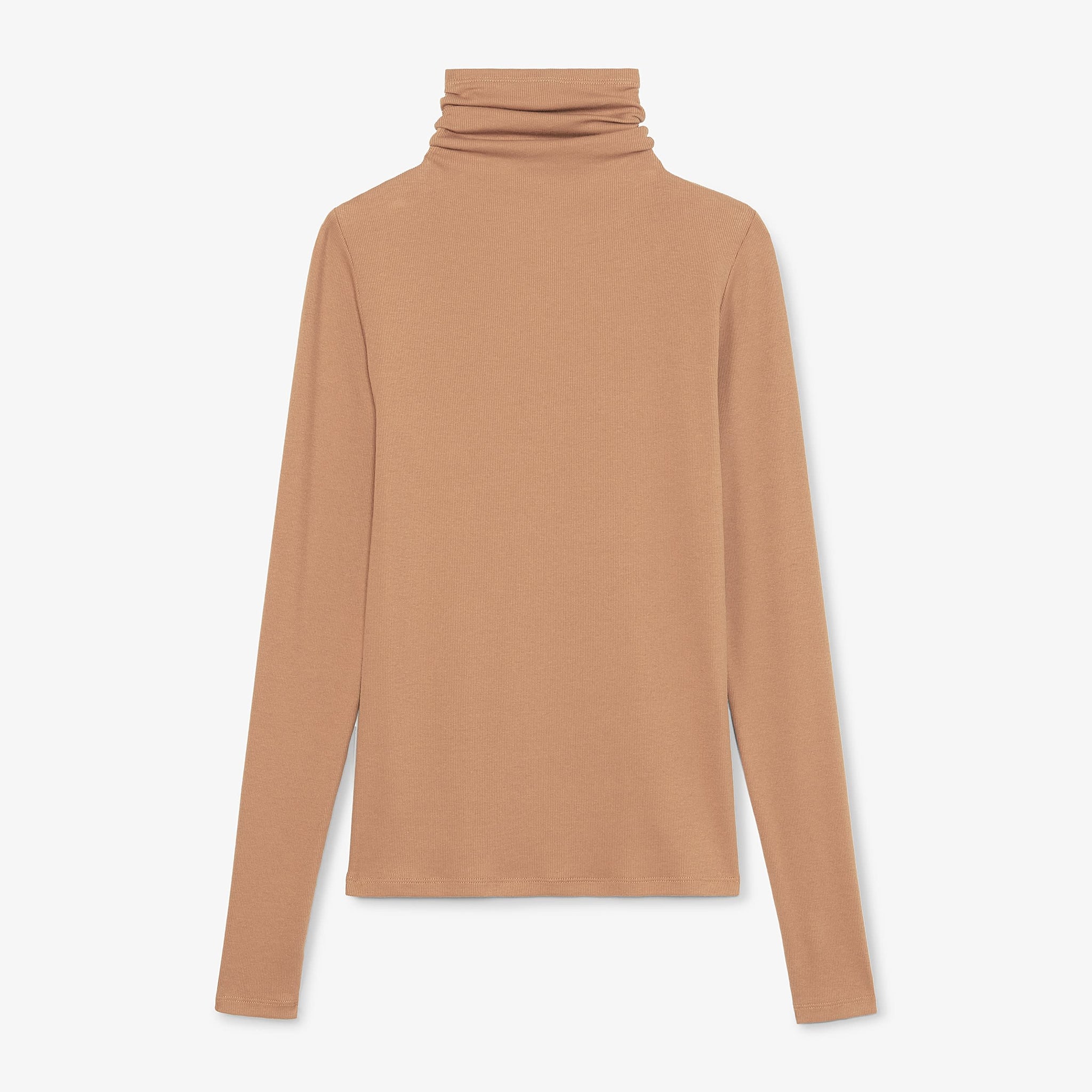Packshot image of the axam top in camel