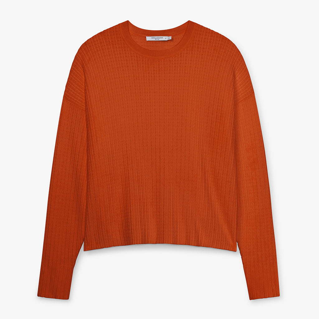 Tyler Pullover - Geo Micro Knit :: Canyon – M.M.LaFleur